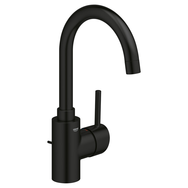 Concetto™ Single Hole Bathroom Faucet with Drain Assembly, Matte Black