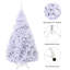 Arbre de Noël régulier blanc en PVC artificiel-1131538302
