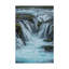 « cascade d’eau bleue », photographie sur toile tendue-1812695090