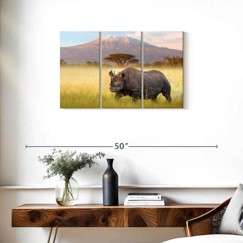 Rhinocéros Hosking Amboseli, H 20 po x l 33 po