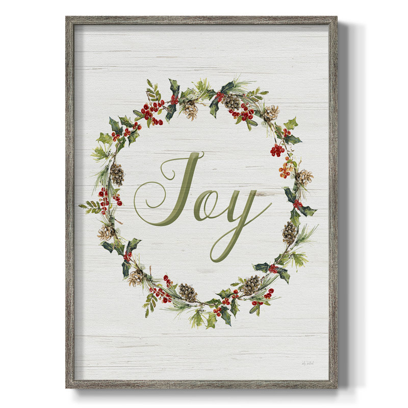 Joy Framed Print - Solid Wood, 15" H x 12" W