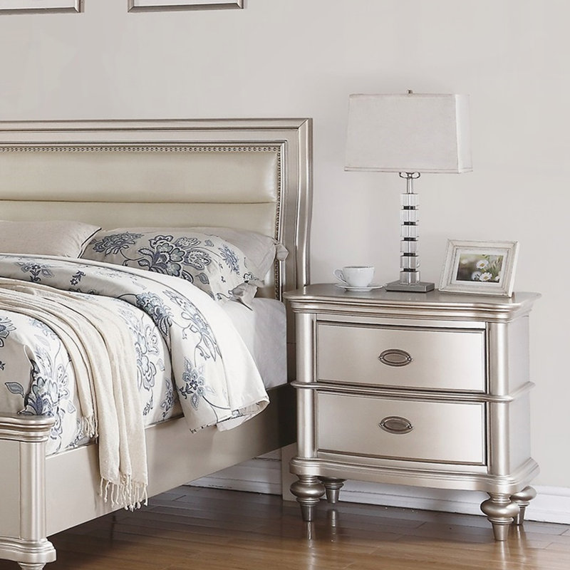 Modern Nightstand with Drawers