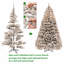 6ft Artificial Christmas Tree Warm Lights with Stand-102129123