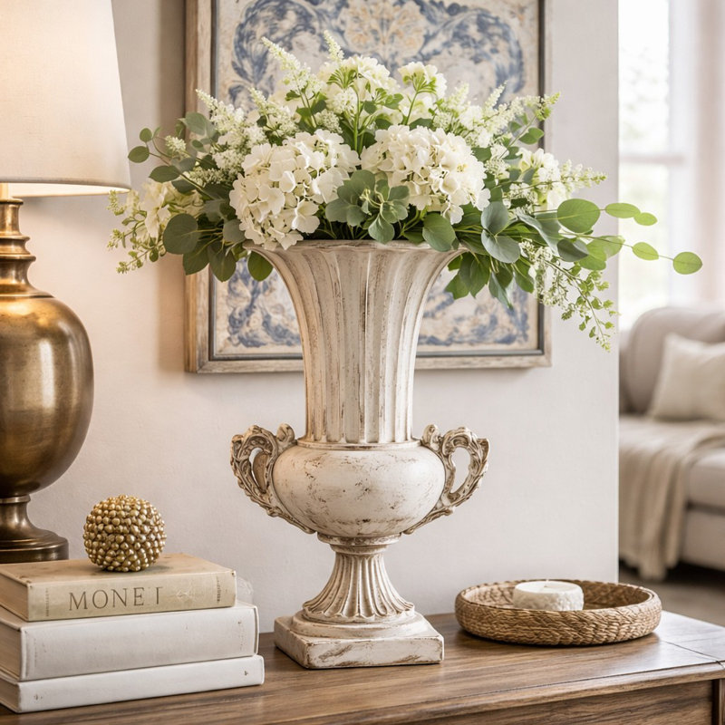 Classic Grand Corinthian Distressed Urn