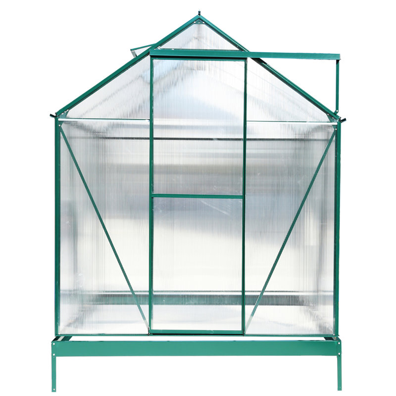 Polycarbonate Greenhouse, 75.2", Green