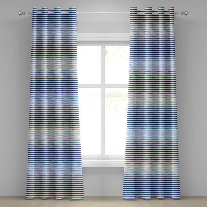 Sateen Semi Sheer Curtains / Drapes Pair, 50" W x 84" L