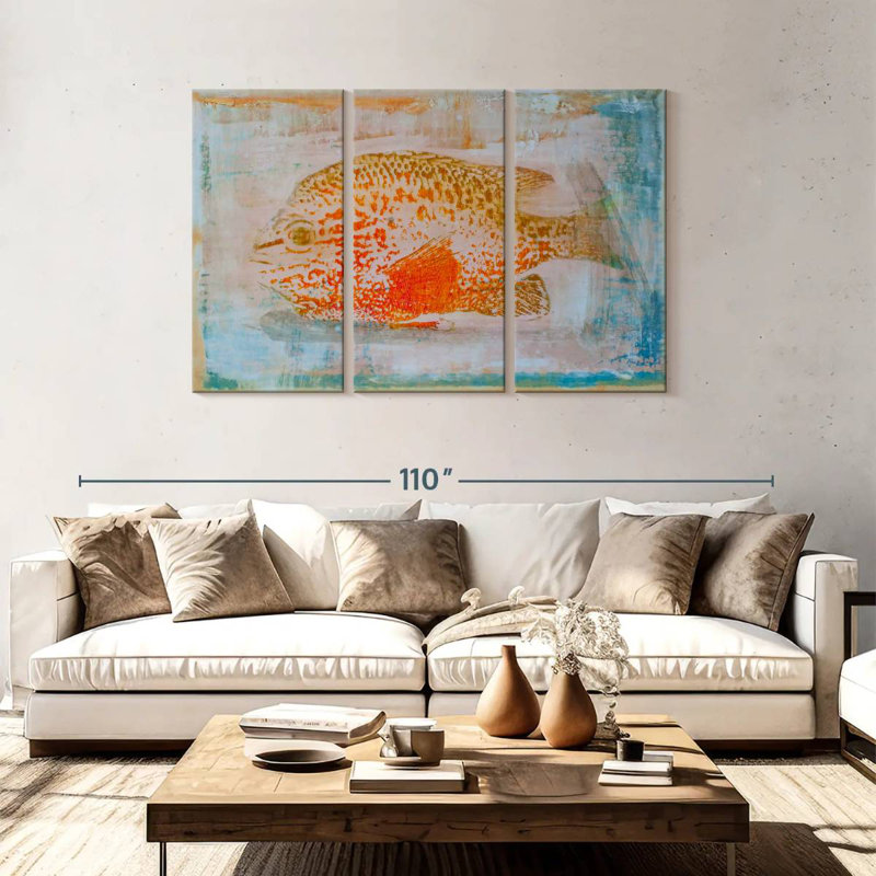 Brampt Orange Sunfish, 48" H x 74" W