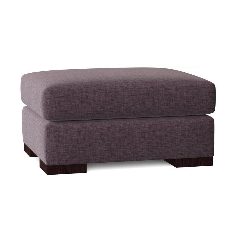 Repose-pieds Branam, Toile de jute Marlow, Acajou