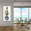 «Cacti in Blue Pot 2» par Stellar Design Studio, art mural en verre acrylique-101650345