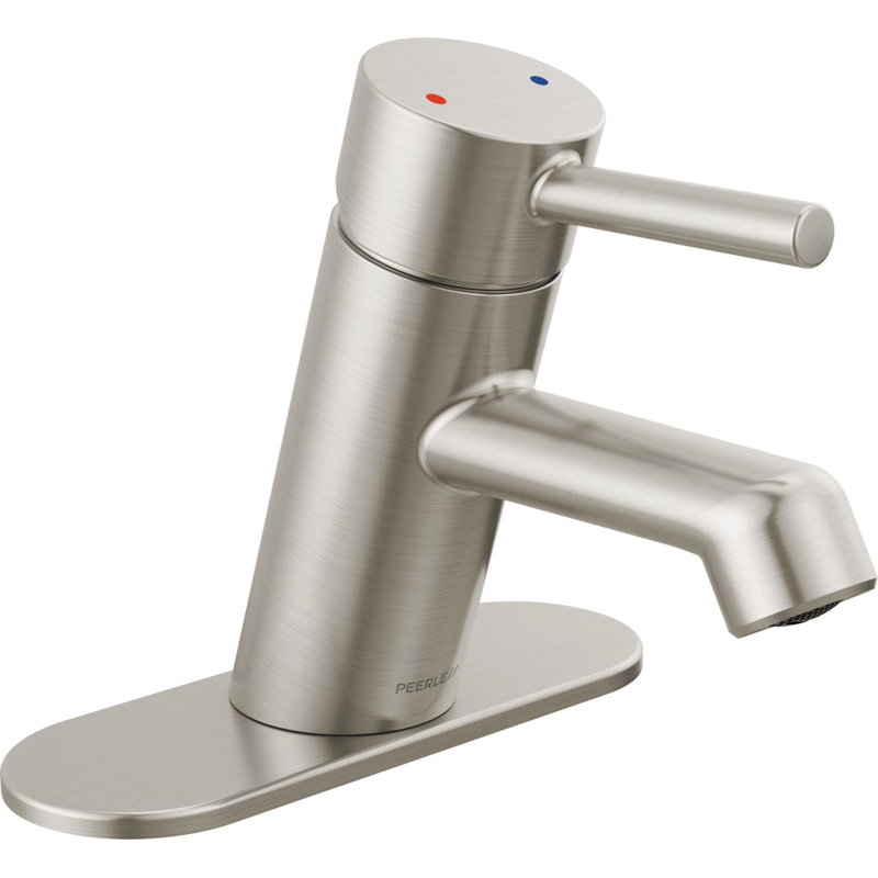 Precept Single-handle Bathroom Faucet with Drain Assembly, Brushed Nickel