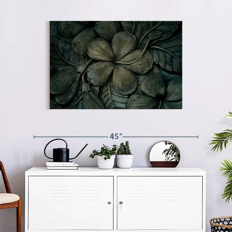 Senne Hibiscus Carved Wood