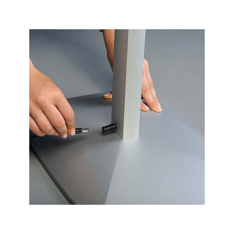 Porte-affiche flexible avec boîte à DEL, H 19,25 po x l 25,25 po