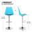 Claudia Adjustable Swivel Bar Stools, Kitchen Counter Height Barstools Dining Chairs with Footrest-88044351