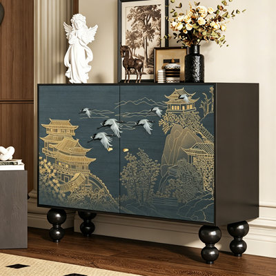 Chinese Style Solid Wood Storage Cabinet