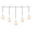 Luminaire suspendu rectangulaire 5 lumières grappe Shults-954320509-953436204