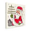« santa holding tree », art sur toile-31977483