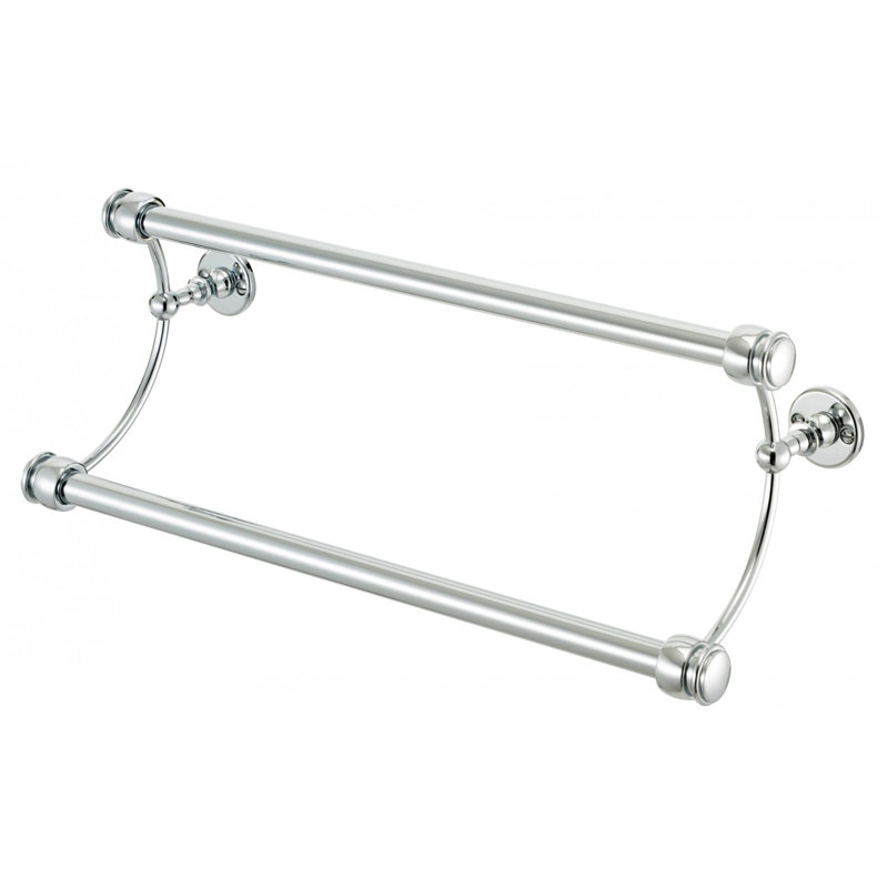 Double Towel Bar, Polished Nickel