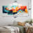 Colorful Abstract Expression II - Abstract Painting Multipanel Wall Art Canvas