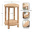 Table à boissons ronde en bois manufacturé l 16 po Kossowski -863223533