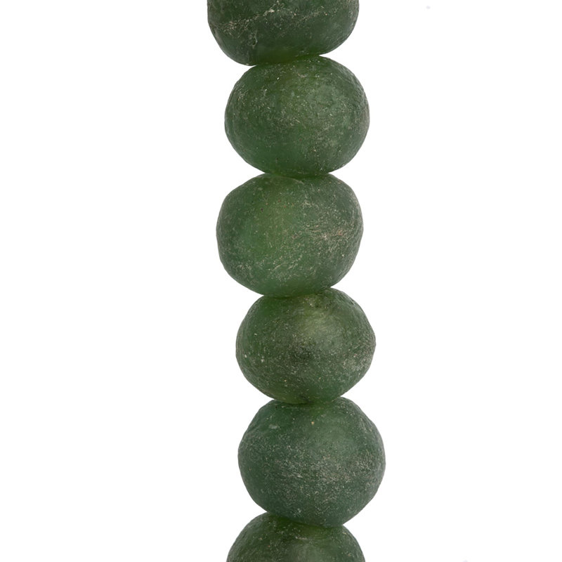 Single Glass Beads Sculpture, Green