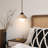 Modern Natural Stone And Wood Pendant Light