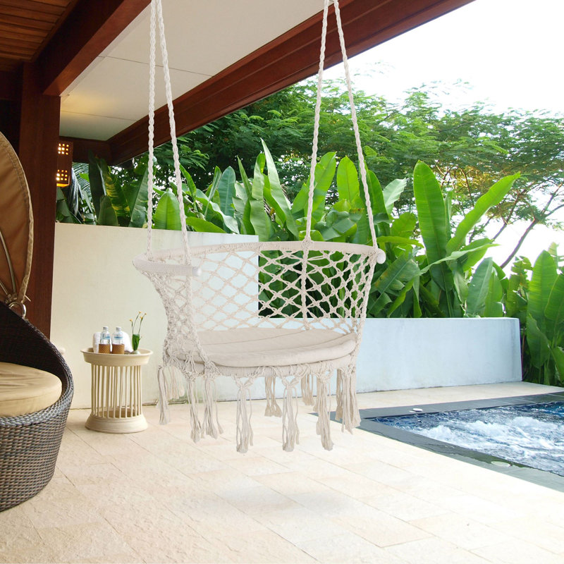 Chaise hamac en macramé Raleigh