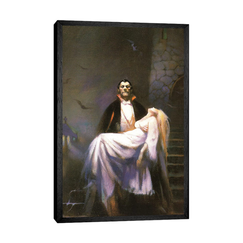 Dracula's Bride 1 Piece Wall Art on Canvas, 66.04 cm H x 45.72 cm W, Black Framed Canvas