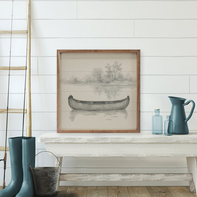 Canoe On Water Ink