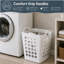 Panier à linge flexible en plastique - Panier de rangement carré avec poignées latérales pour un transport facile - Organisateur polyvalent pour la lessive et le rangement domestique, 50 litres-109486848-110490026-145230256