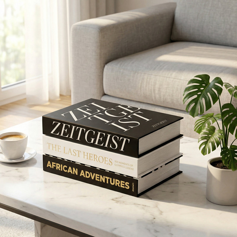 Animal Print & Typography Decorative Book Box Set (Set Of 3)
