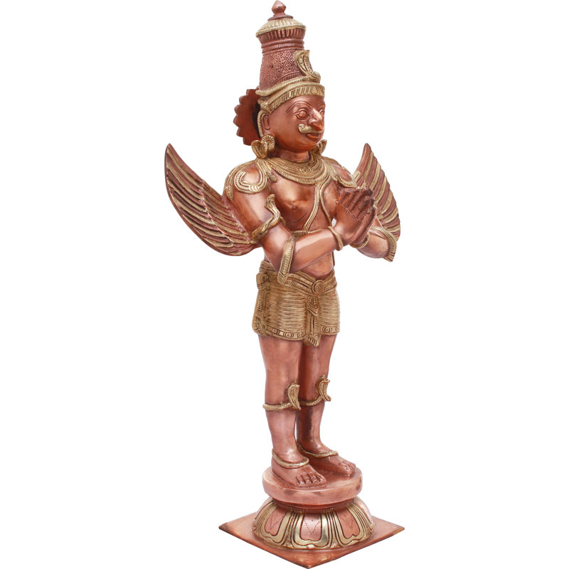 Statue Garuda, Cuivre / or