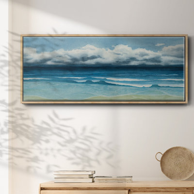 Toile encadrée de qualité supérieure Blue Day III - prête à être accrochée