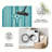 Turquoise Teal Star carpet-easy to clean, machine-washable, soft and comfortable; suitable for door mats, kitchens, living rooms, bedrooms, corridors, and laundry areas. Easy to clean, durable carpet for home decoration.-129765162