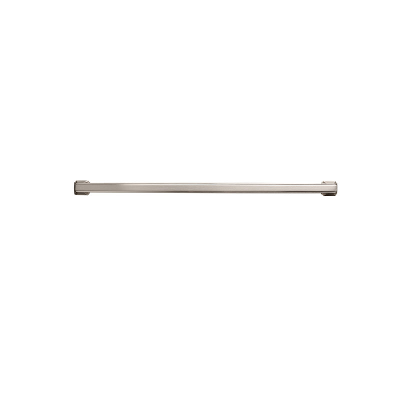 Poignée à tirer de la collection Bridges - Poignée d'armoire centrale à centrale en nickel satiné de 12 po - Quincaillerie transitionnelle et décorative pour tiroirs et armoires