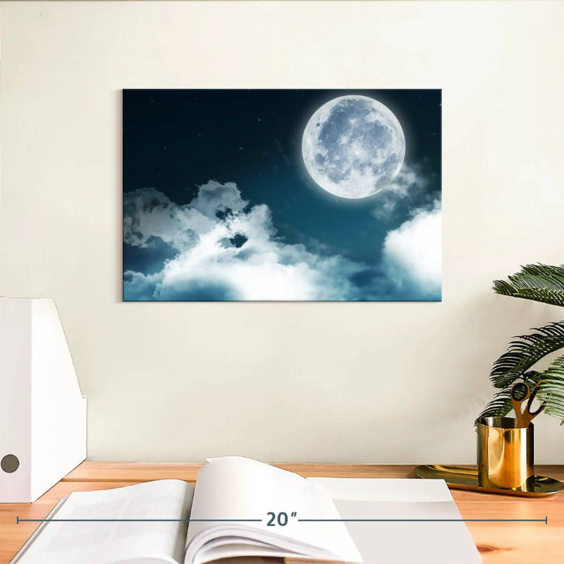 Oberle Night Sky With Clouds, 8" H x 12" W