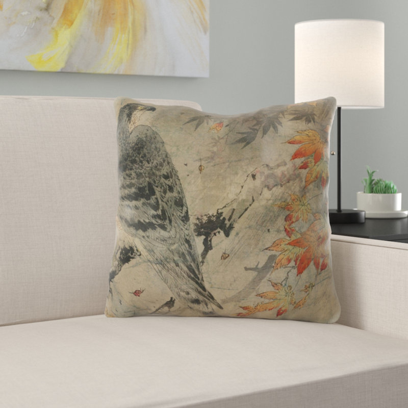 Outdoor Reversible Throw Pillow, Microsuede, Indoor