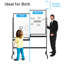 Wall Mounted Magnetic Whiteboard, 48''x36''