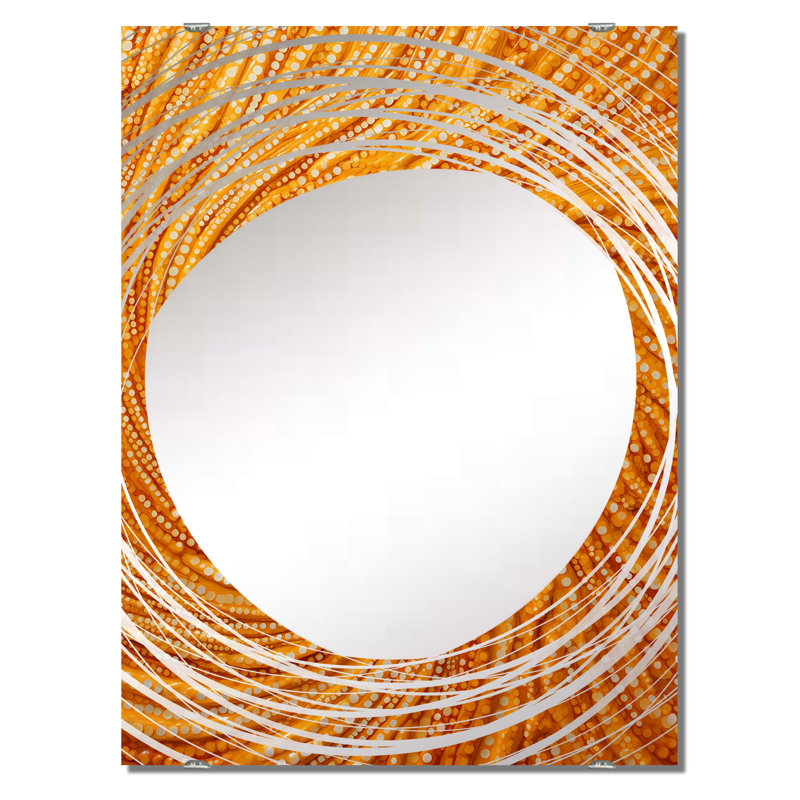 Powar - Miroir mural à collage abstrait, décor MIR131733, 40 po x 30 po