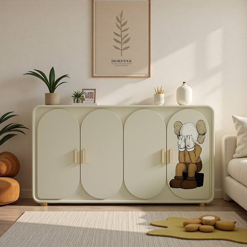 Cream Style Designed Home Sideboard