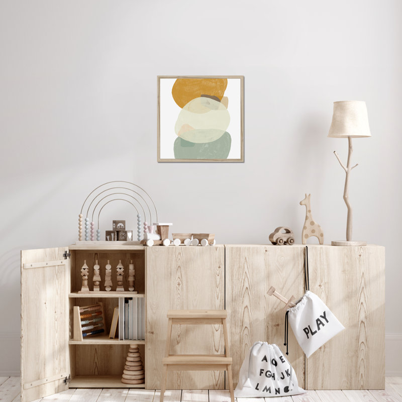 Platelet III - Painting, 55cm H x 55cm W, Natural Wood Framed Paper Print