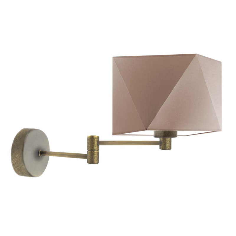Ayannah Armed Sconce, Antique Gold, Beige