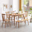 Banc de table en bois de chêne naturel pour salle à manger