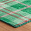 Jolly Plaid Green Machine Washable Rug-2033581938