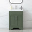 Ensemble de meuble-lavabo autoportant blanc mat avec comptoir en quartz de Carrare 24 po Aurilla-1377592117-1377592123