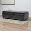 Cogdill Faux Leather Upholstered Storage Bench in Black Finish, 14.25'' H X 47'' W X 17.88'' D-205645792
