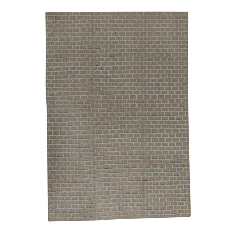 Tapis gris de haute qualité noué à la main