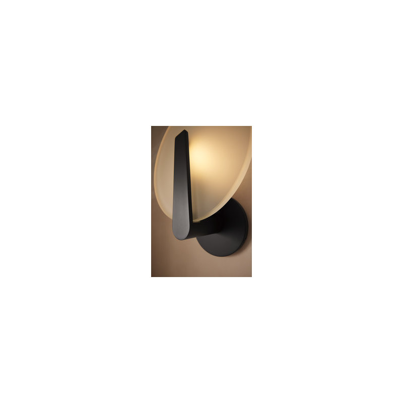 Hint One-Light Sconce, Matte Black