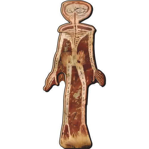 H13668 Indian Ancient Alien Cave Painting Cardboard Cutout Standee Standup