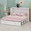 Lit armoire pliable compact avec station de charge et tiroirs de rangement