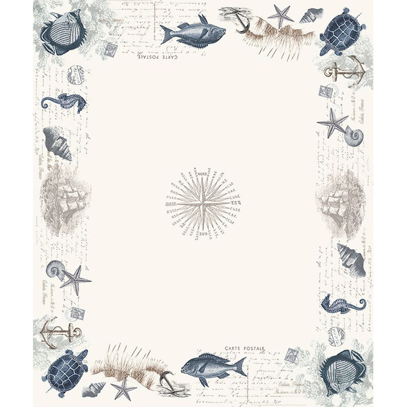 Nappe Seaside Postcard, L 84 po x l 70 po